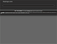 Tablet Screenshot of depinga.com